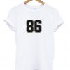 86 font tshirt