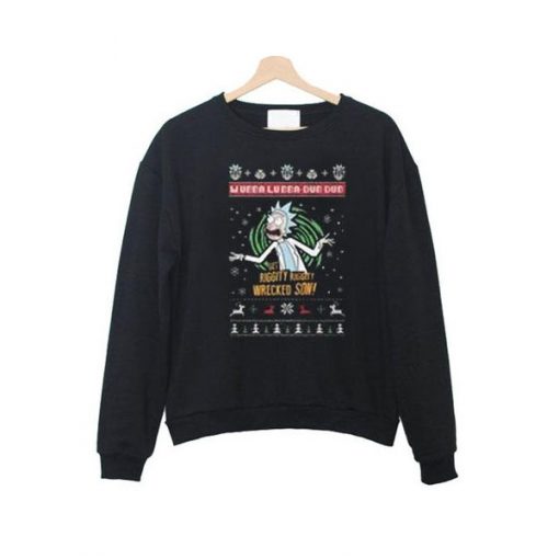 rick and morty xmas sweatshirt