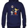 snoopy baseball navy blue color hoodies