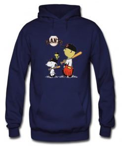 snoopy baseball navy blue color hoodies