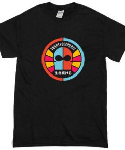 twenty one pilots mask and logo t-shirt