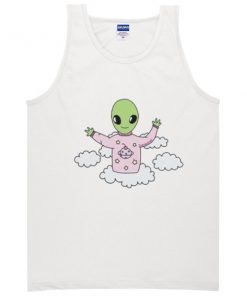 alien in sky tanktop