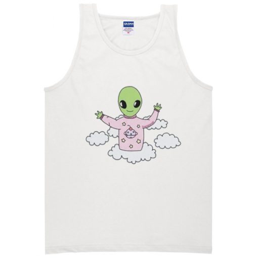 alien in sky tanktop