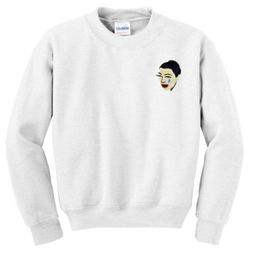 kimoji crying sweatshirt