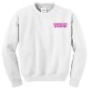on wednesdays we wear pink sweatshirt
