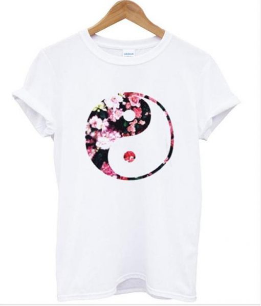yin yang flower shirt
