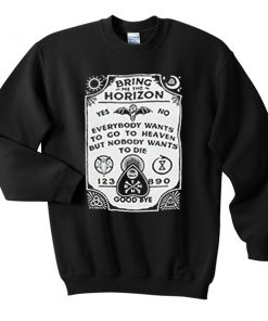 bring me the horizon spirit board sweatshirt