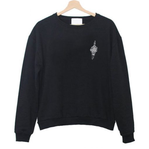 fuck skeleton sweatshirt