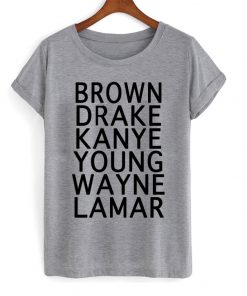 Famous Rap Stars Popular Hip Hop Rappers Graphic Tee Shirt