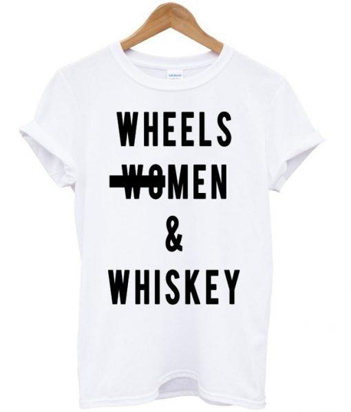 Wheels Men And Whiskey T-shirt