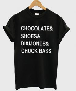 chocolate shoes diamond chuck bass tshirt