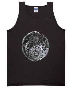 juniors yin yang graphic tanktop