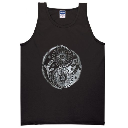 juniors yin yang graphic tanktop