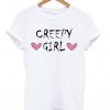 Creepy Girl Hearts T-shirt