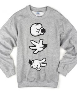 Scissors Mickey hands Sweatshirt