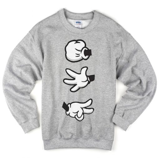 Scissors Mickey hands Sweatshirt