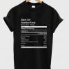 black girl nutrition facts tshirt