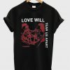 love will tear us apart t-shirt