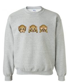 monkey emoji sweatshirt