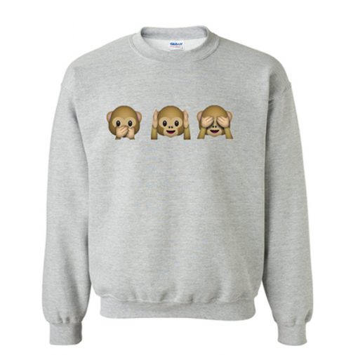 monkey emoji sweatshirt