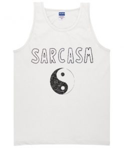 sarcasm ying yang tanktop