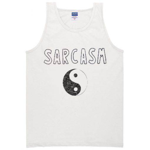 sarcasm ying yang tanktop