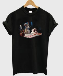 grumpy cat and tramp t-shirt