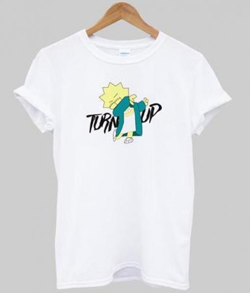 lisa simpson turn up t-shirt