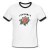 loveable flower ringer tshirt