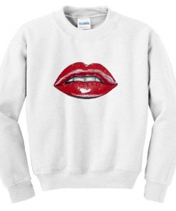 red lips sweatshirt