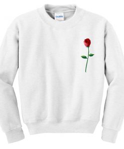 red rose sweatshirt