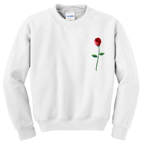 red rose sweatshirt