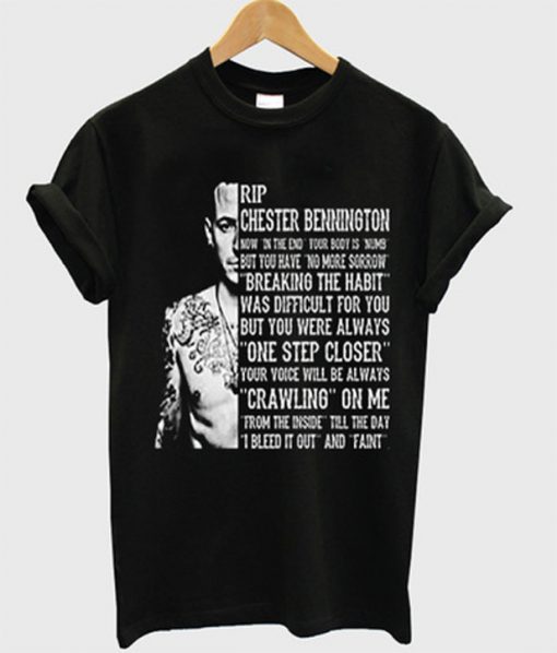 RIP chester bennington t-shirt