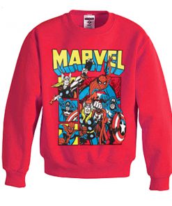 marvel heroes sweatshirt