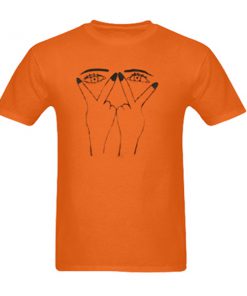 two eyes hand tshirt