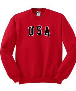 USA red sweatshirt