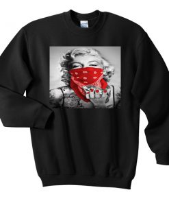 marlyn monroe diamond gengster sweatshirt