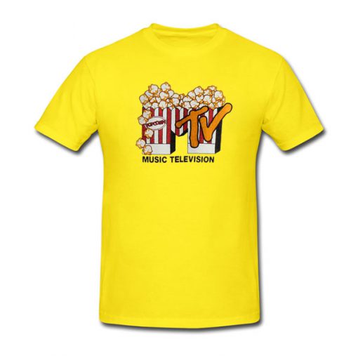 mtv popcorn logo tshirt