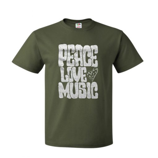 peace love music tshirt