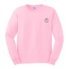peach sweatshirt
