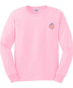 peach sweatshirt