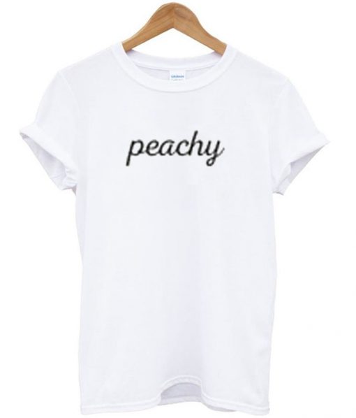 peachy font t-shirt