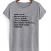 por favor no me hables t-shirt