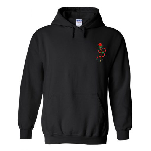 rose and snake hoodie