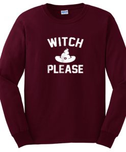 witch please hat sweatshirt