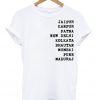 Jaipur Kanpur Patna New Delhi Font T Shirt