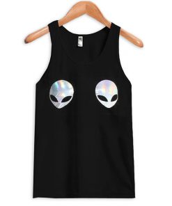 alien boobs tank top
