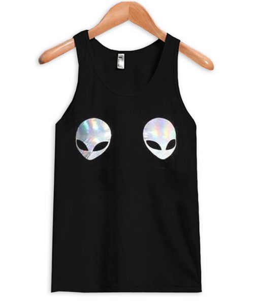 alien boobs tank top
