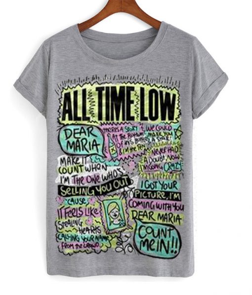 all time low dear maria t-shirt