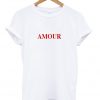 amour font t-shirt